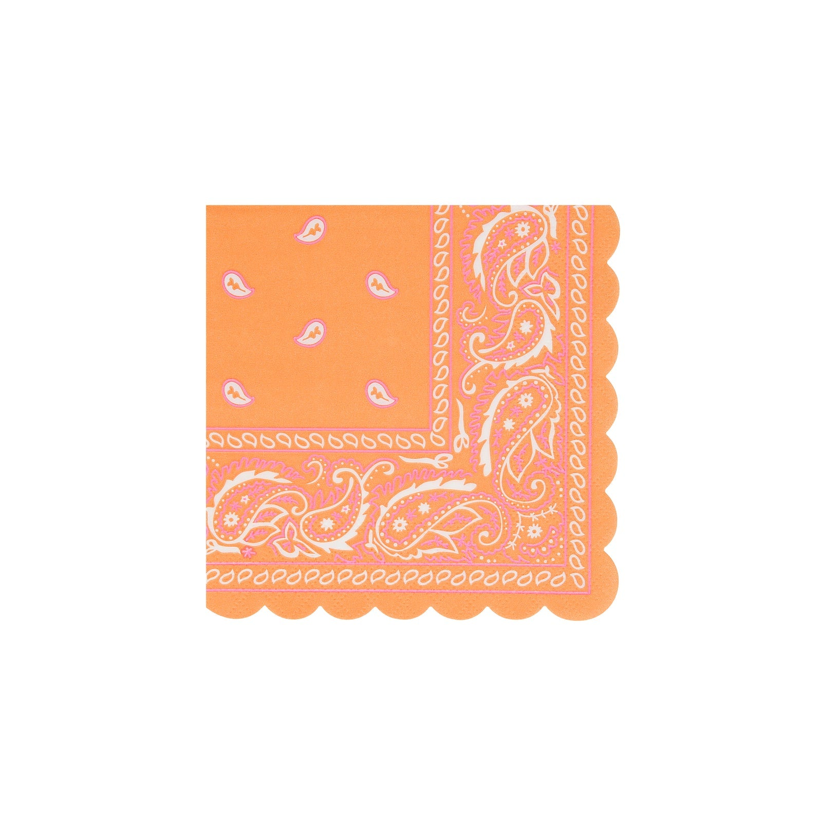 Meri Meri Western Bandana napkin in assorted colors. 