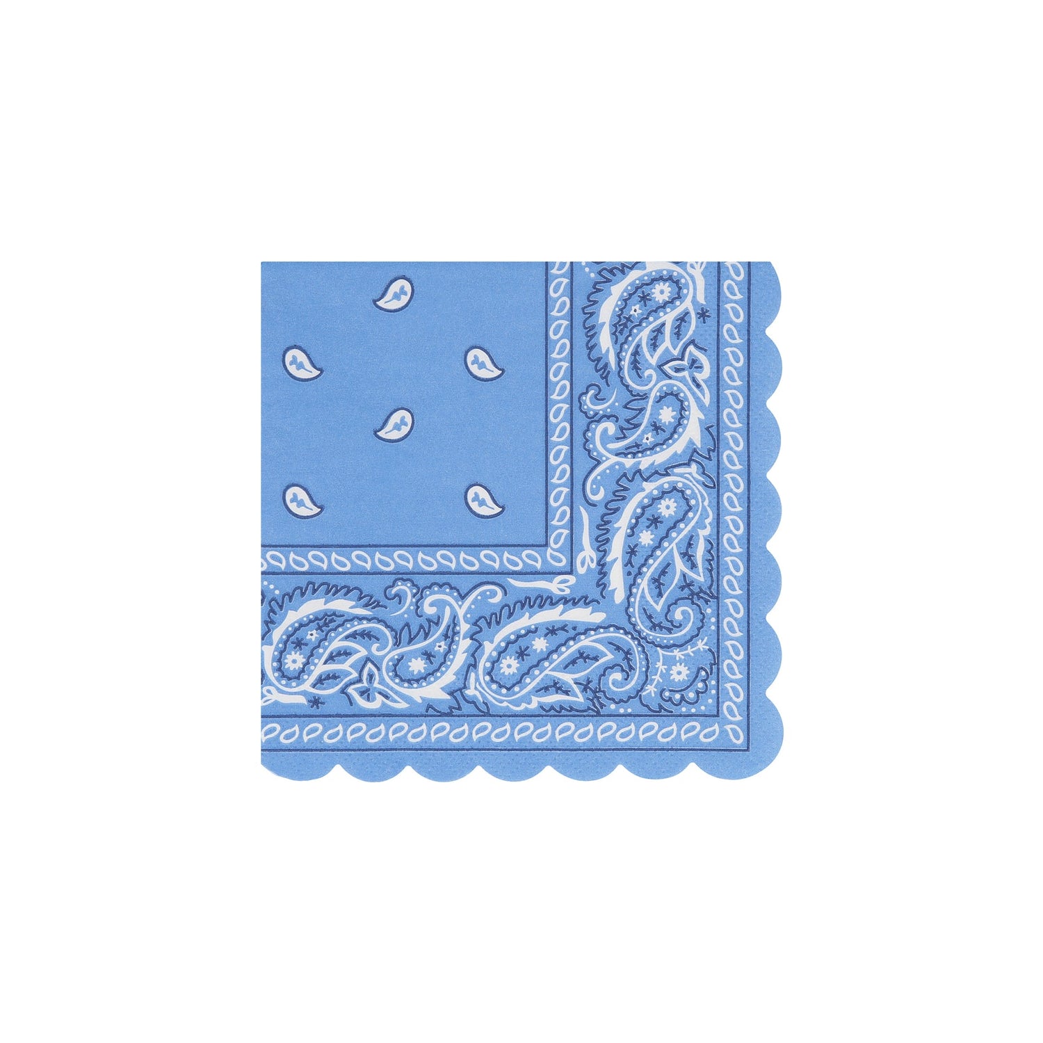 Meri Meri Western Bandana napkin in assorted colors. 