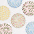 Meri Meri x Liberty melamine plates.  Each plate has a different Liberty print. 