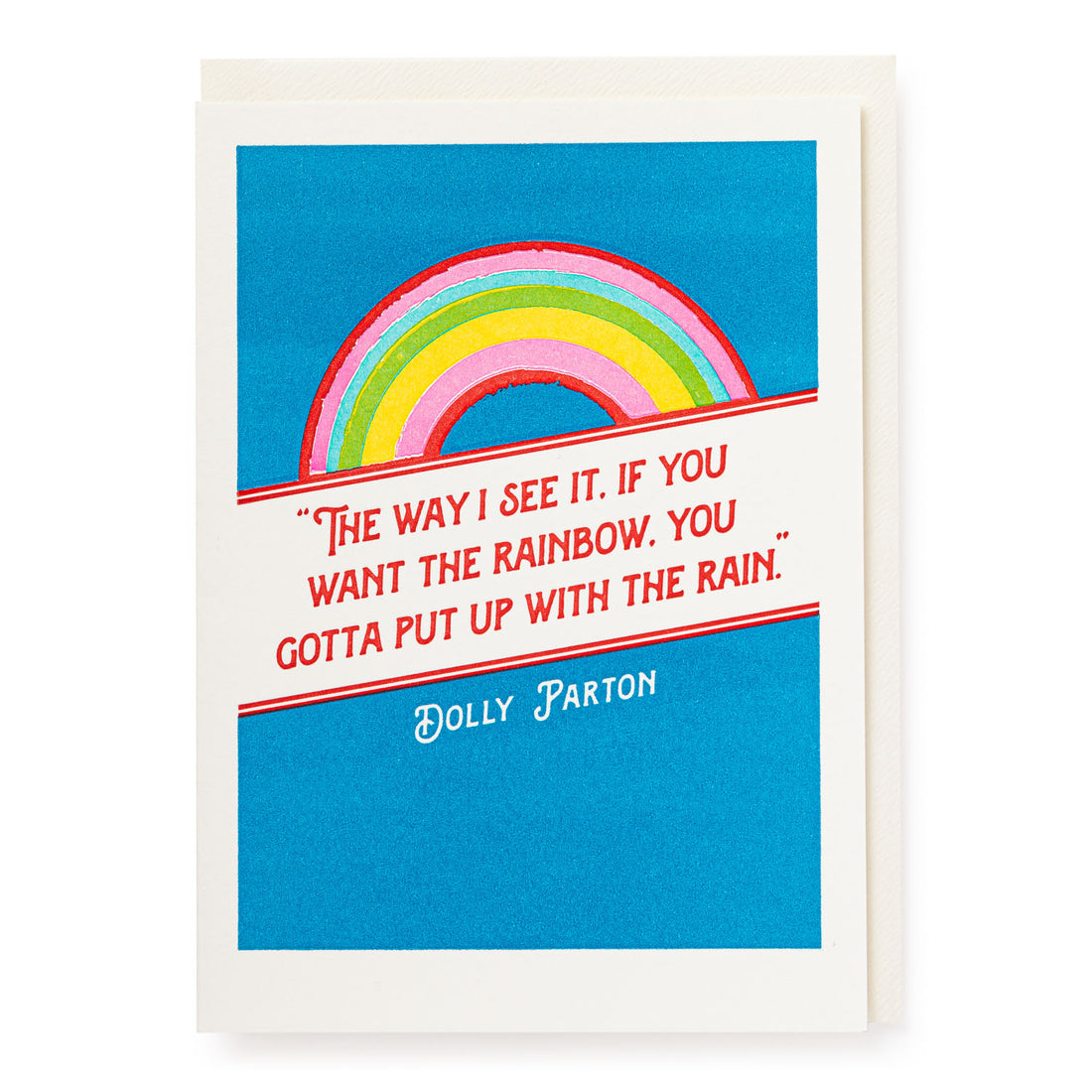 Dolly Parton Rainbow Card