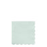 A Pale Mint Paper Napkin with a scalloped edge on a white background by Meri Meri.