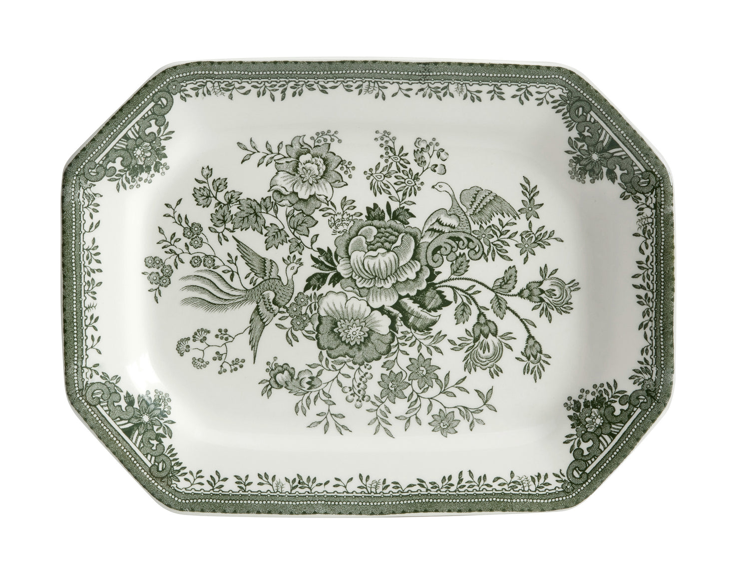 Burleigh Dark Green Asiatic Pheasants Dinnerware