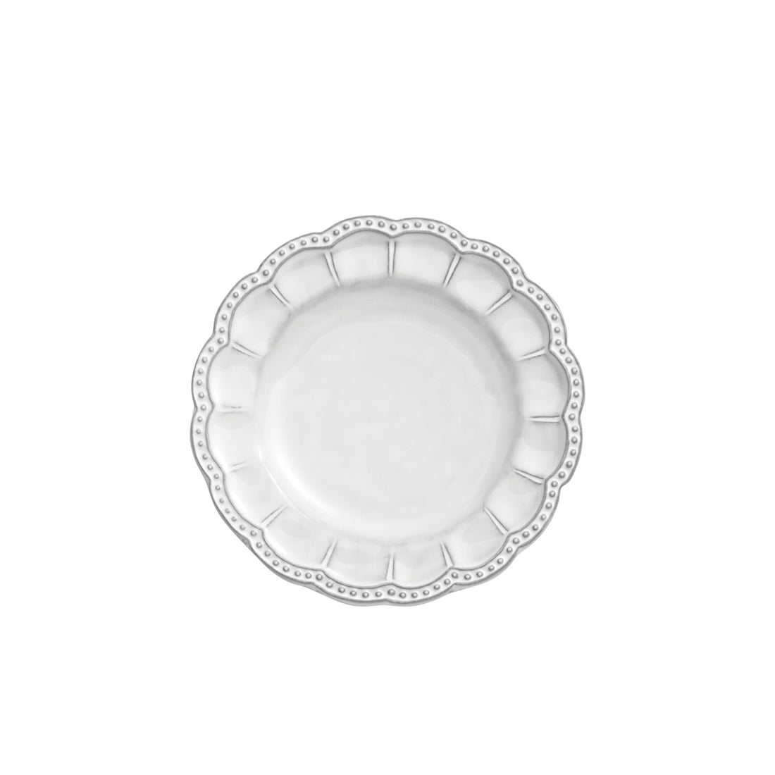 Bella Bianca Beaded Bread Plate