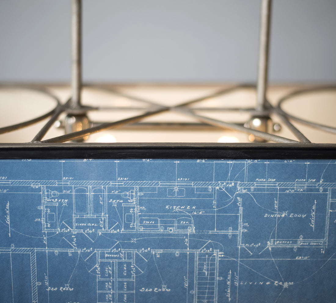 Vintage Blueprint Light