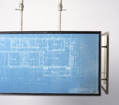 Vintage Blueprint Light