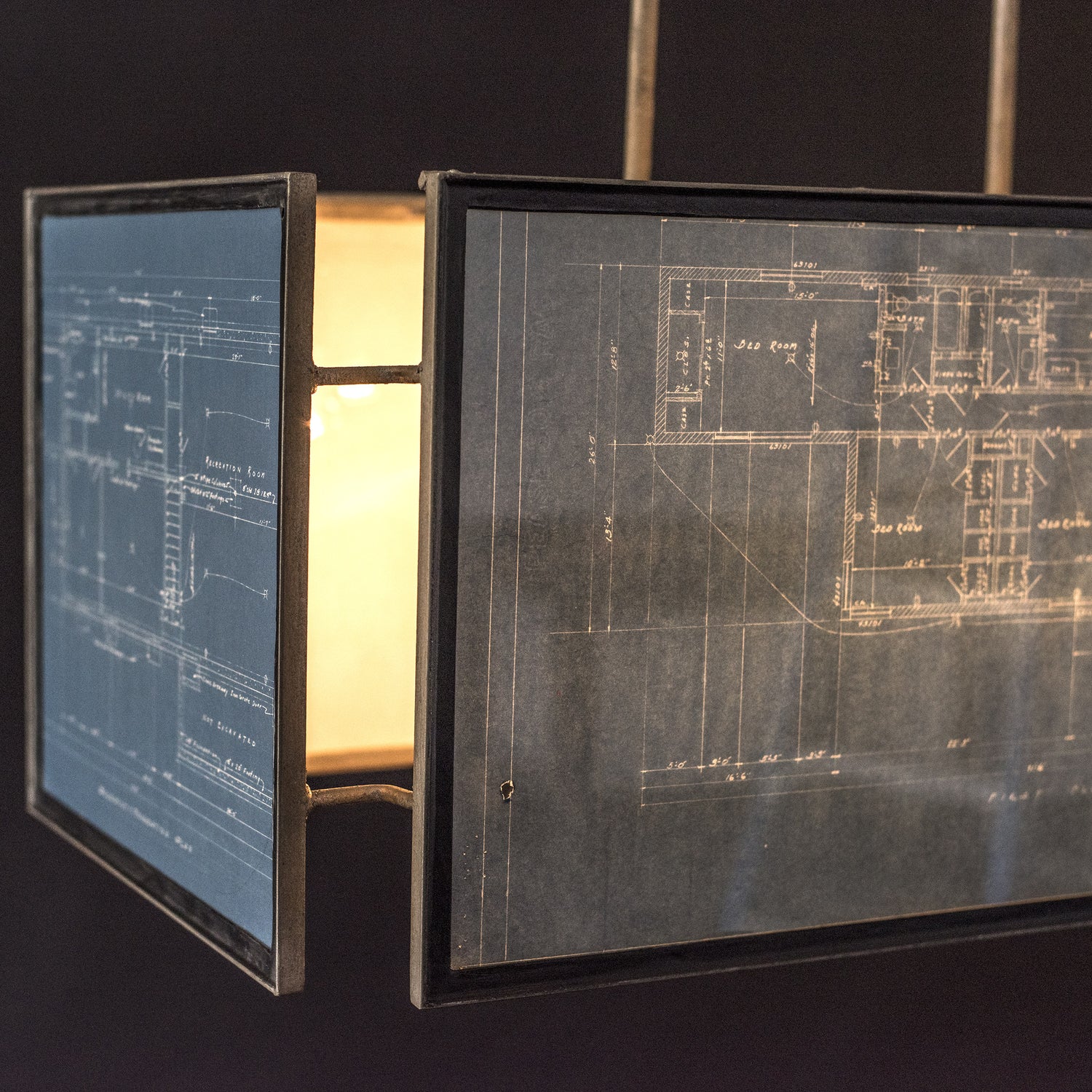 Vintage Blueprint Light