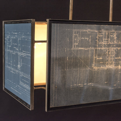 Vintage Blueprint Light