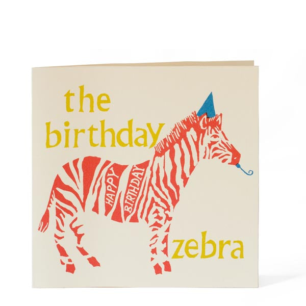 The Cambridge Imprint Square Zebra Card.