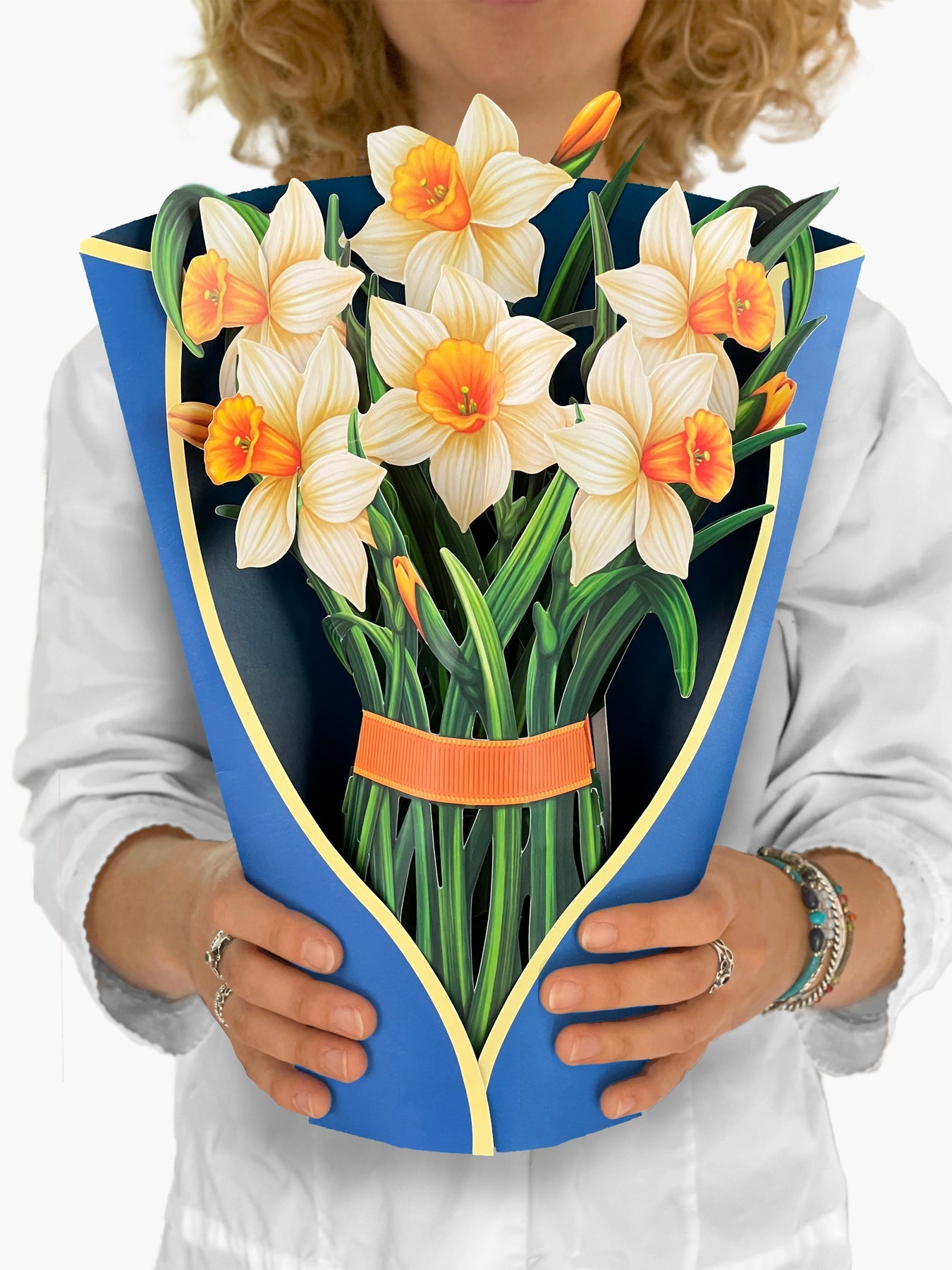 A bunch of Summer Flower Bouquet from Fresh Cut Paper in a vase.