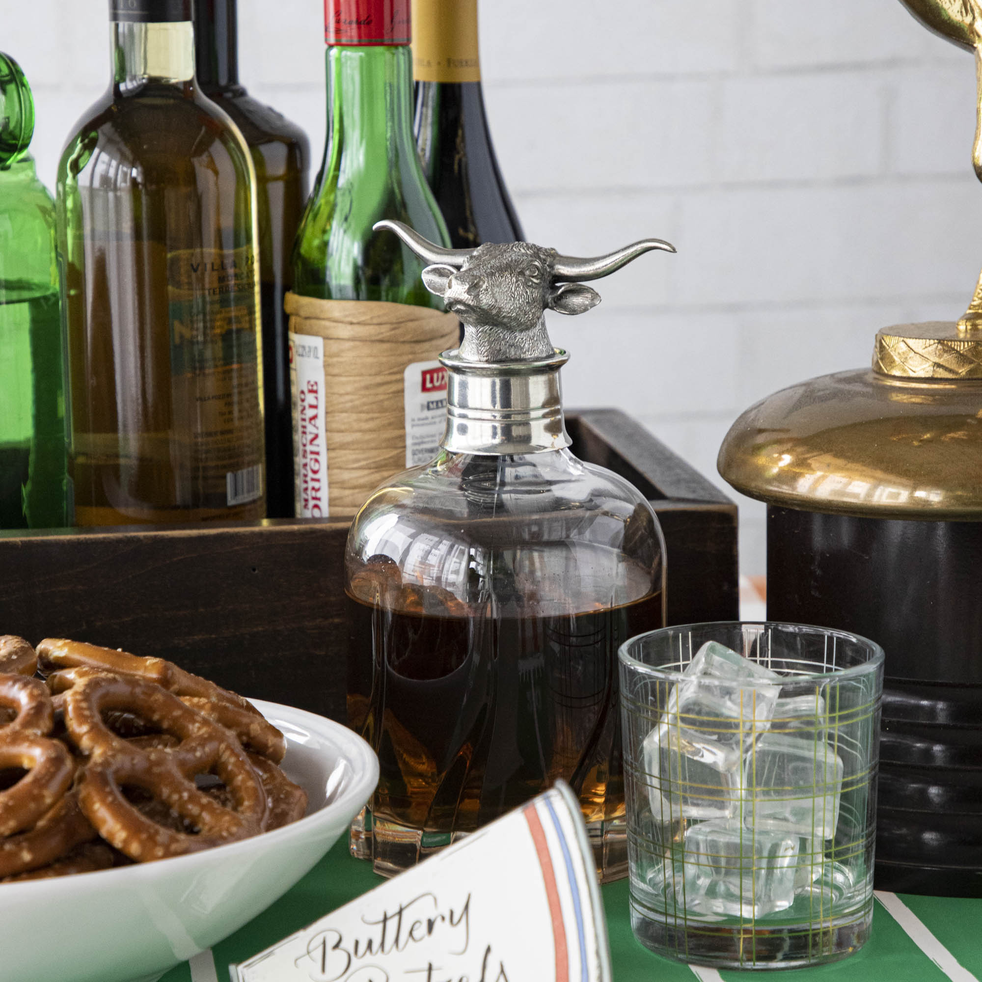 Whisky/Spirit Decanter, Longhorn