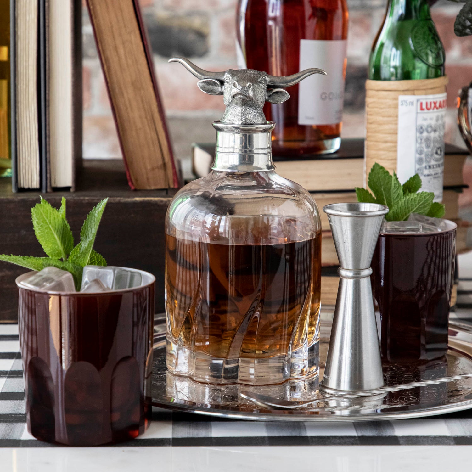 Whisky/Spirit Decanter, Longhorn
