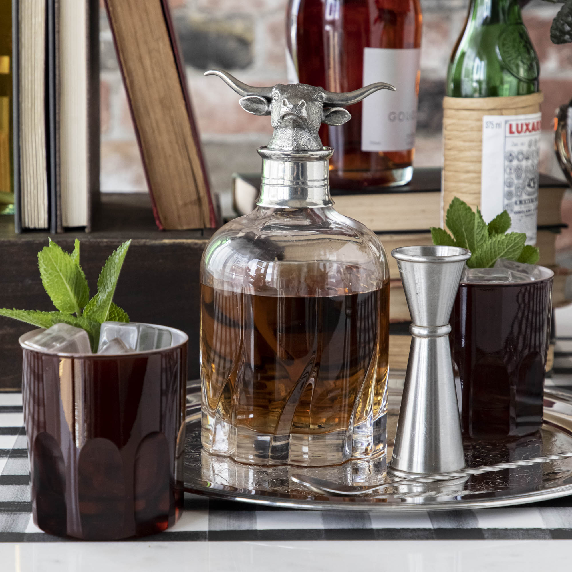 Whisky/Spirit Decanter, Longhorn