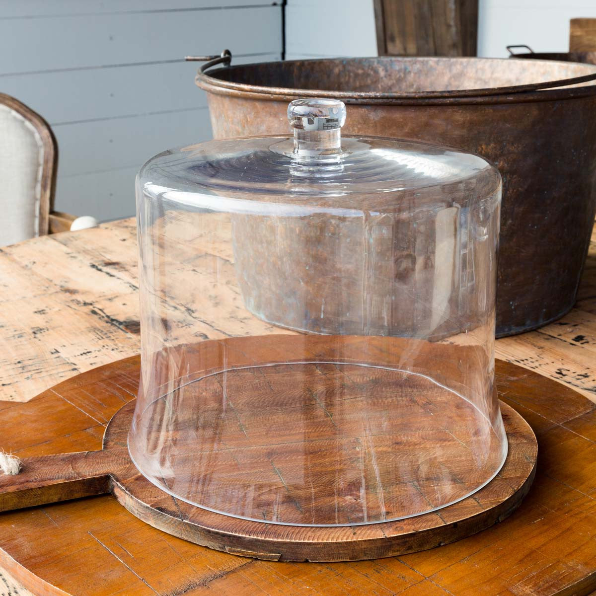 Large Estate Glass Cloche