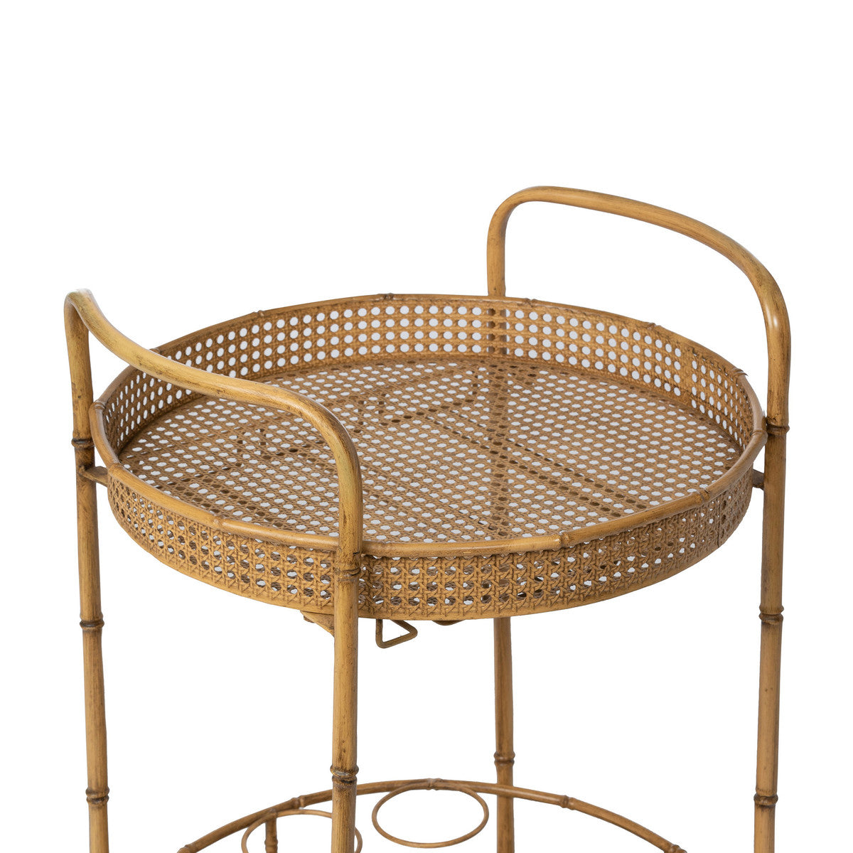 Metal Bamboo Bar Cart