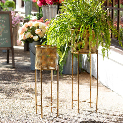 Metal Bamboo Side Pieces