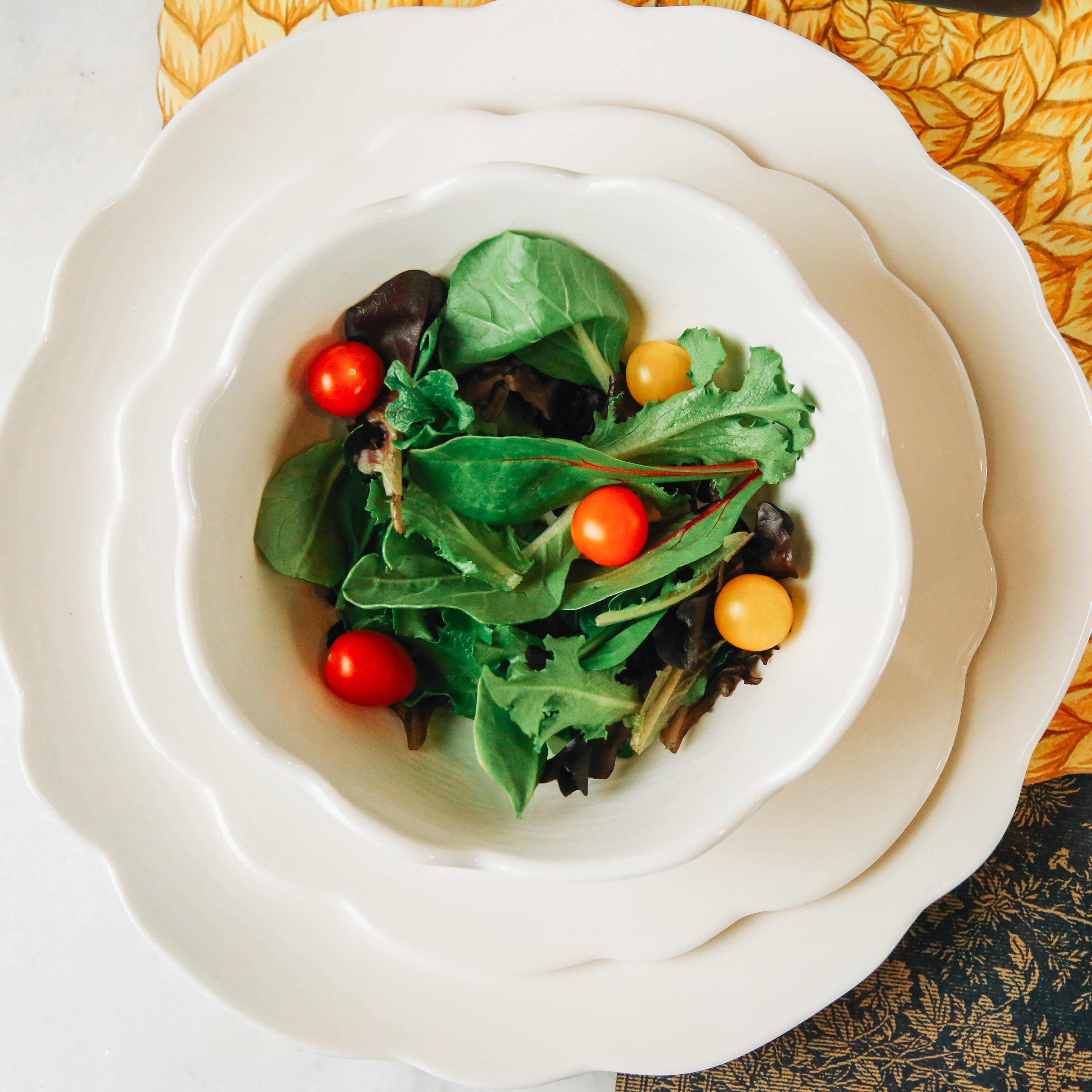 Scallop Cream Salad Plate