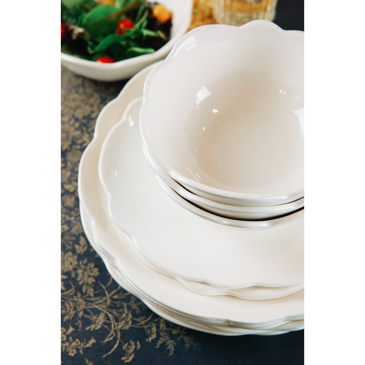 Scallop Cream Salad Plate