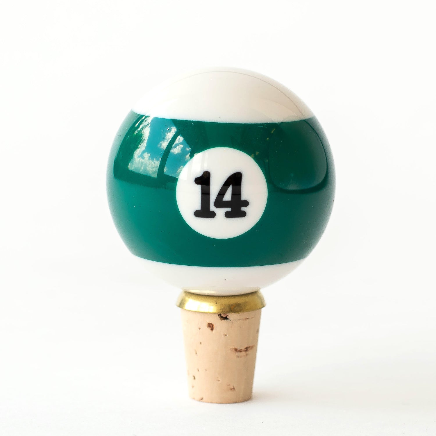 Vintage Pool Ball Knobstopper wine stopper by Hester &amp; Cook.