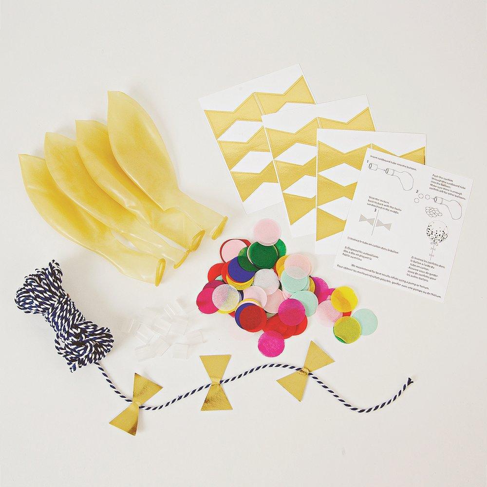Bright Confetti Balloon Kit