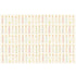 Five rows of illustrated, colorful lit birthday candles across a cream background.