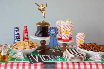 The Touchdown Runner under a game day spread.