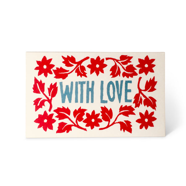 A set of Pack of With Love Cards with the words &quot;with love&quot; on them by Cambridge Imprint.