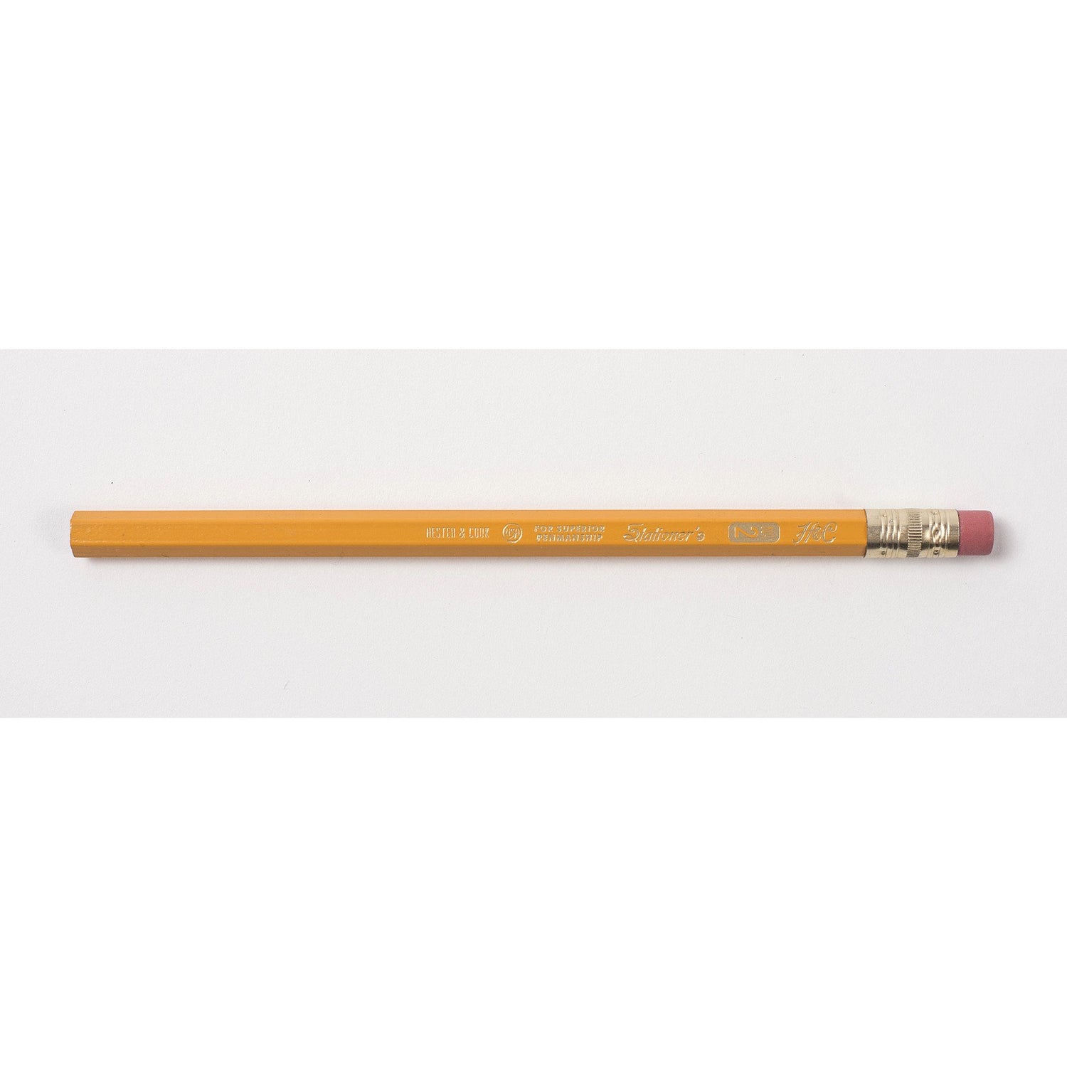 A Jumbo Hex Pencil, a writing instrument by Hester &amp; Cook, on a white background.