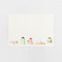 A Cakes Flat Notes card featuring an illustrated row of decadent cakes along the bottom of the white card.
