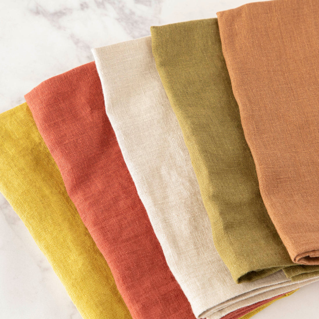 Four European Linen Napkin Collection in a variety of colors by Magic Linen.