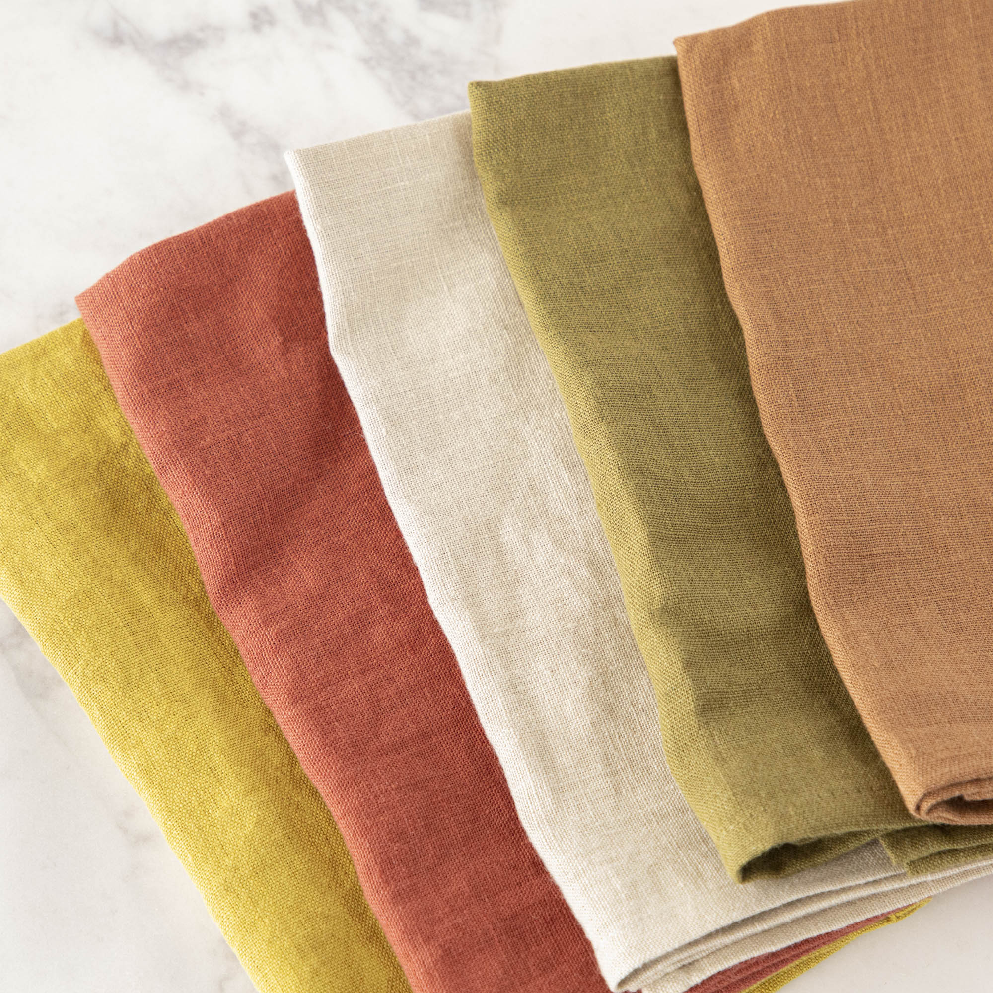 Four European Linen Napkin Collection in a variety of colors by Magic Linen.