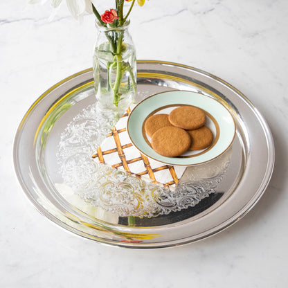 Vintage Silver-Plate Large Tray