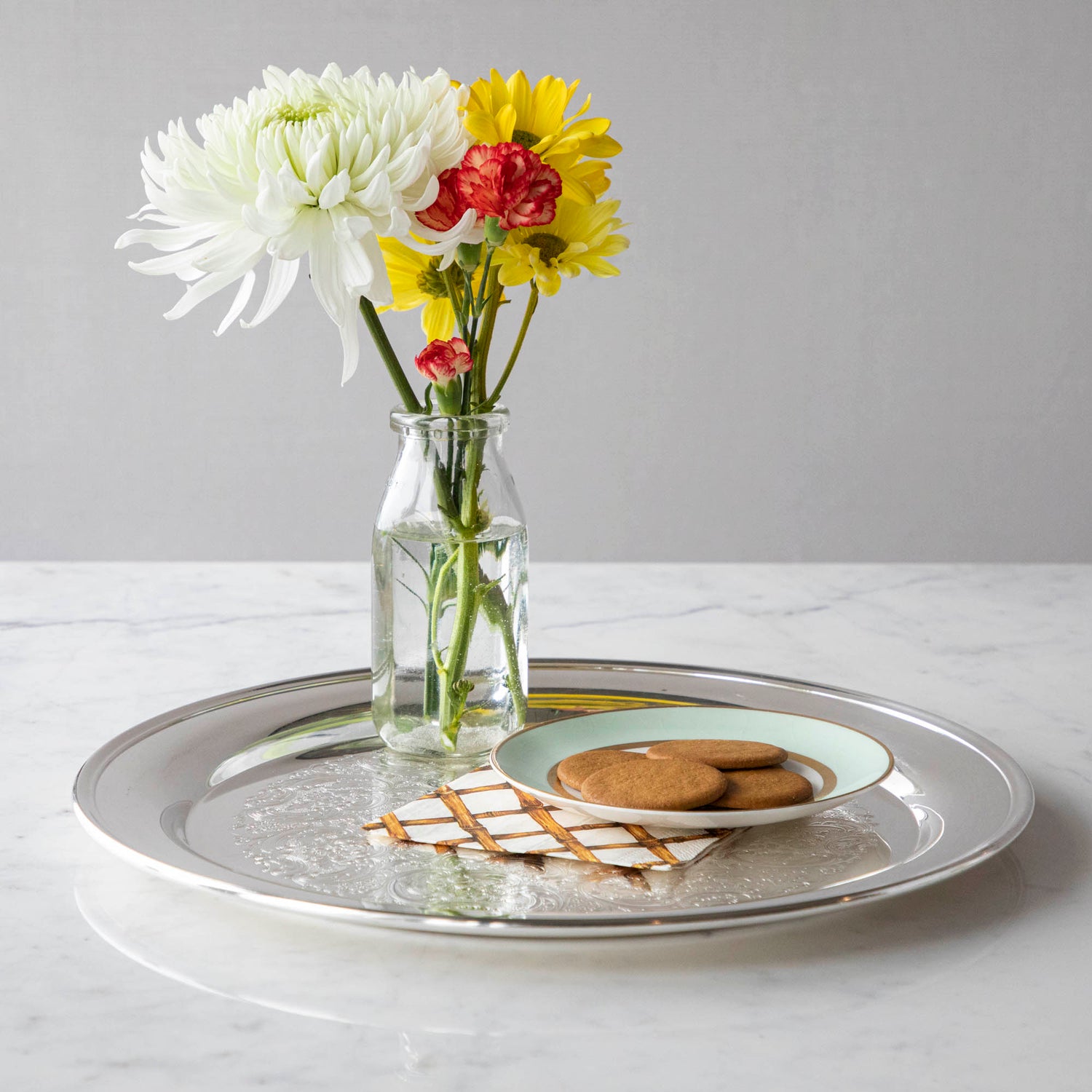 Vintage Silver-Plate Large Tray