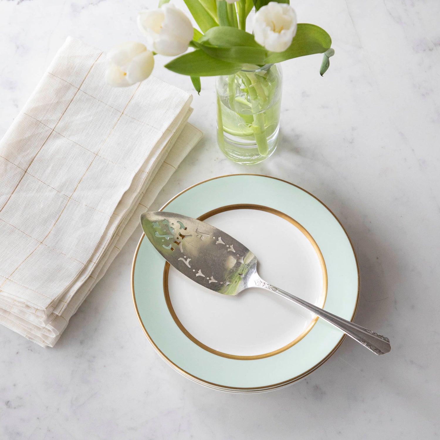 Vintage Silver-Plate Pie Server