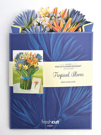 A bunch of Summer Flower Bouquet from Fresh Cut Paper in a vase.