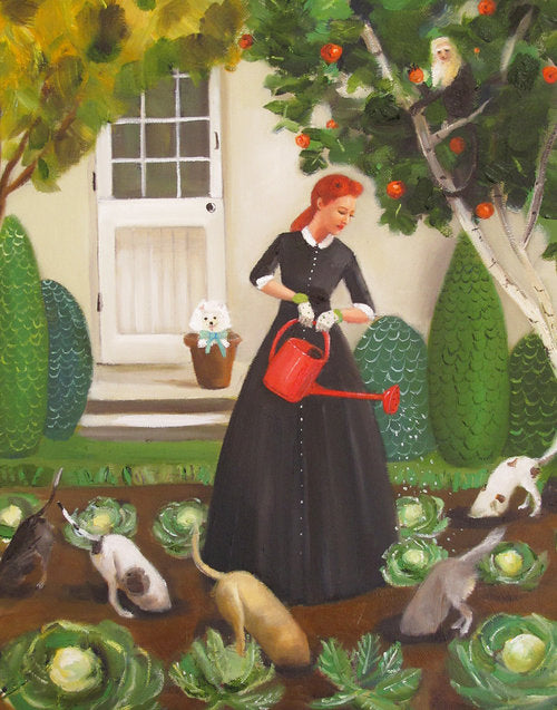 Miss Moon Was a Dog Governess - Lesson Eighteen Small Art Print