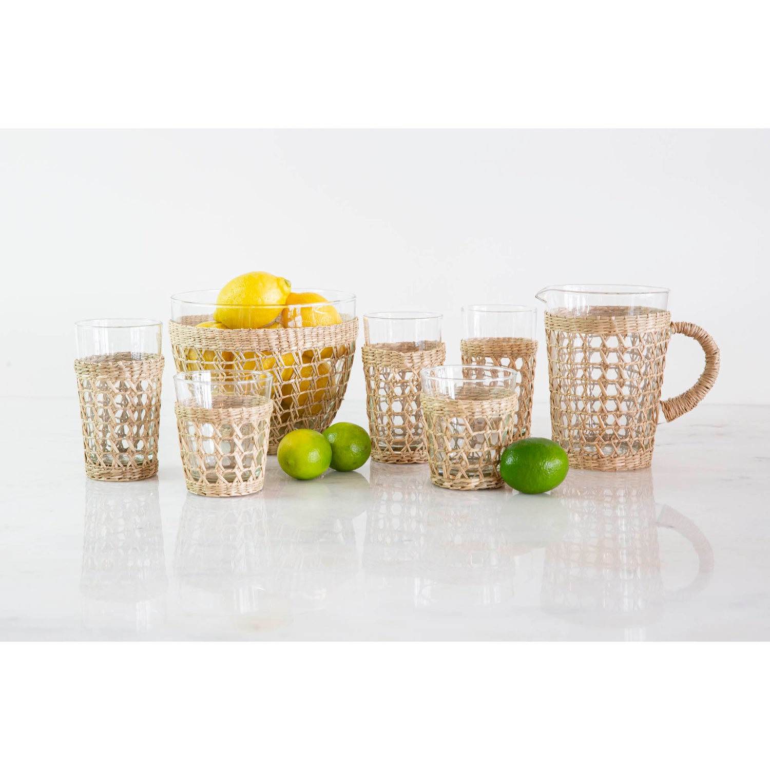 Seagrass Cage Highball Glass